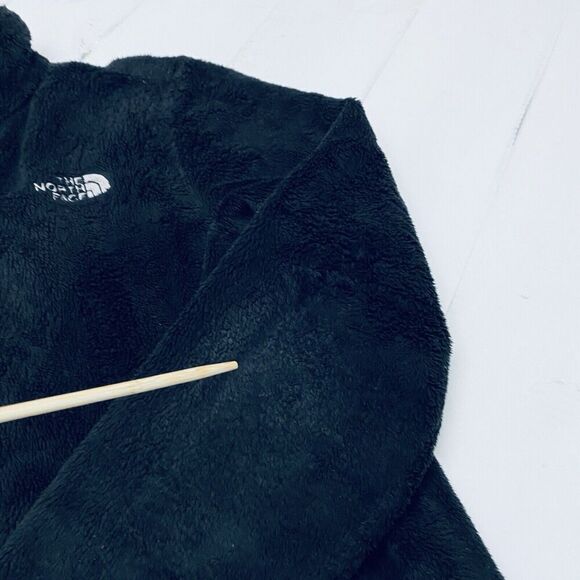 The North Face Oscito Black Full Zip Shaggy Cinch Hem Jacket Women's Medium - Picture 16 of 16